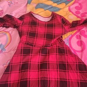 Kid  red and black dress